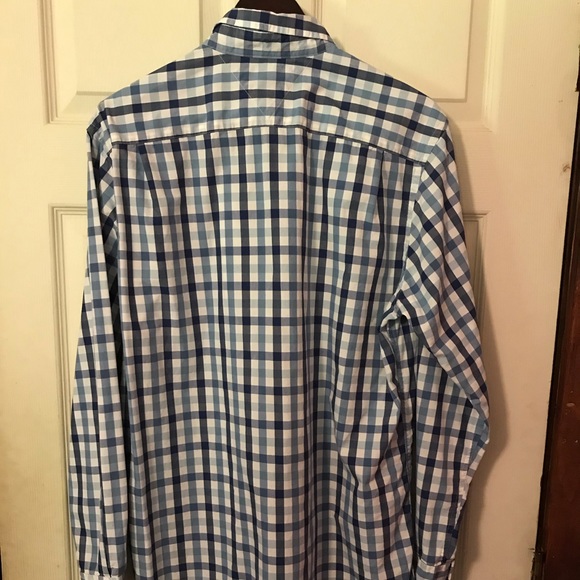 Tommy Hilfiger Blue & White Plaid LS Button Down Mens Medium M - Picture 9 of 12